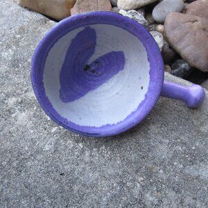 Vintage MCM Studio Pottery Stoneware Soup Bowl